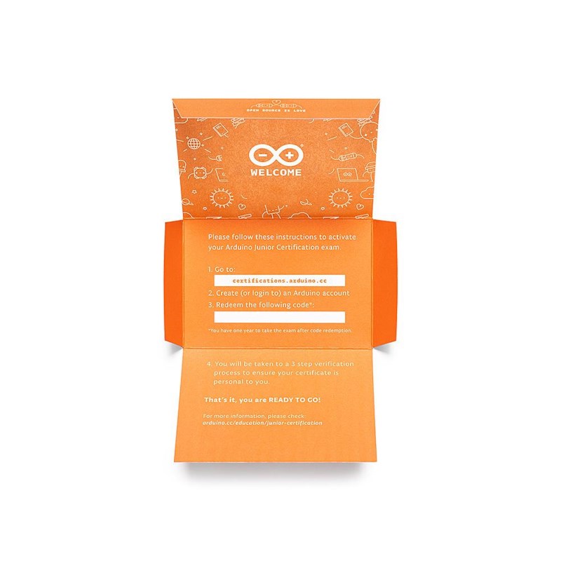 Arduino Junior Certificaat - Online examen - Engelstalig