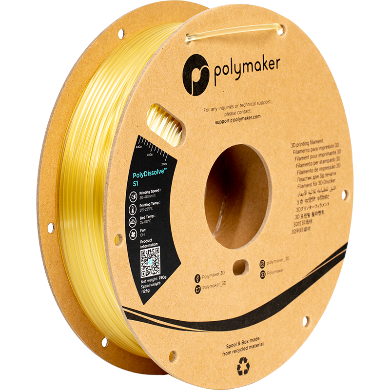 PVA filament 1.75mm, transparant 750 gr 