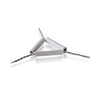 Pijpensteeldriehoek 60 mm staaldraad, verzinkt 