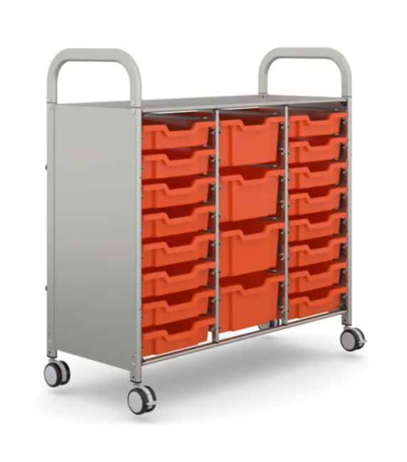 Gratnells Callero Plus Trolley 3 rijen - Tropical Orange (01)