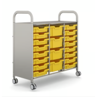 Gratnells Callero Plus Trolley 3 rijen - Sunshine Yellow (02)