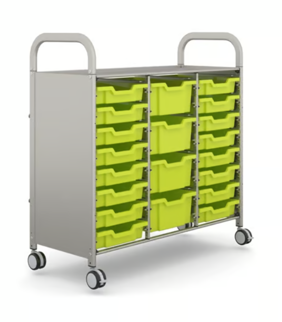 Gratnells Callero Plus Trolley 3 rijen - Lime Jolly (36)