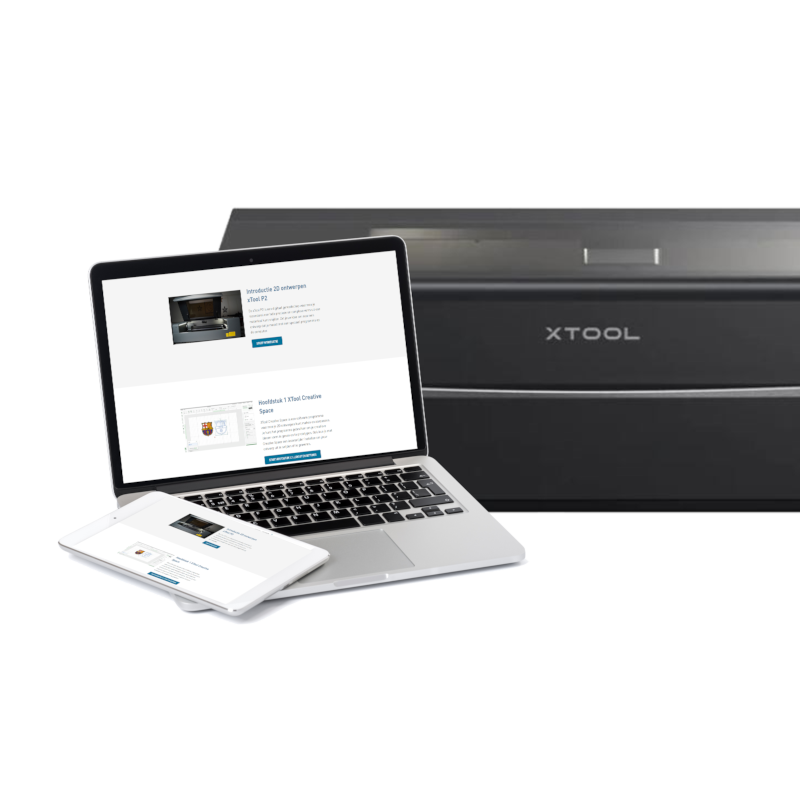 xTool P2S lasersnijder + Afzuiging + installatie + Docentprofessionalisering