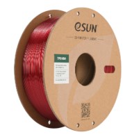 eSUN eTPU-95A Filament 1.75 mm clear red 1 kg met spoel