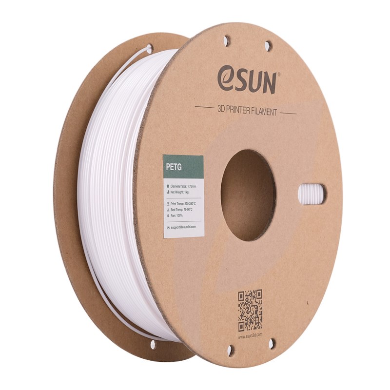 eSUN PETG Filament 1.75 mm solid white 1 kg met spoel