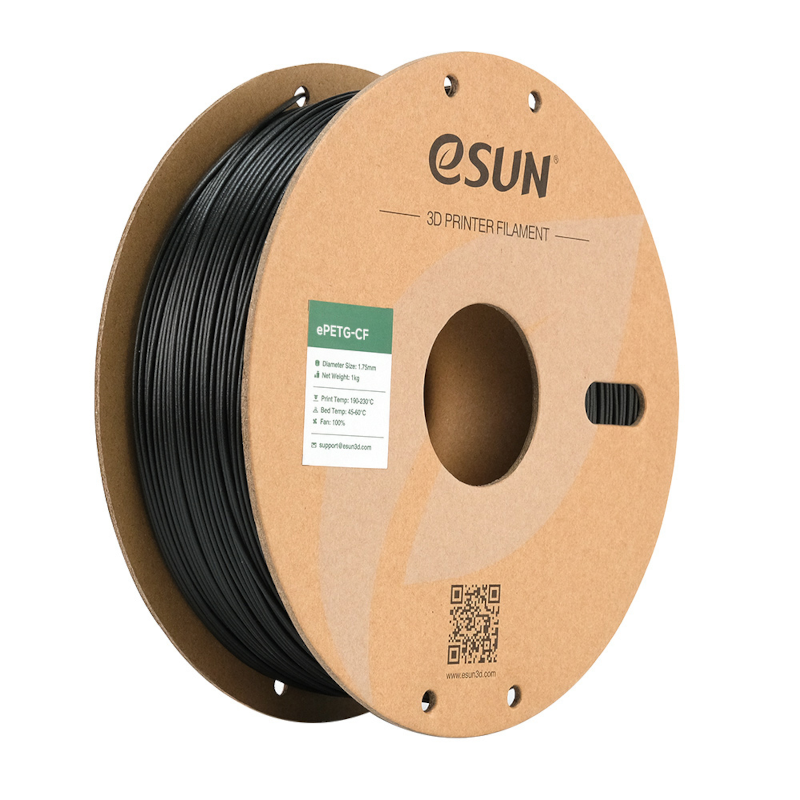 eSUN ePETG-Carbon Fiber Filament 1.75 mm zwart 1 kg + spoel