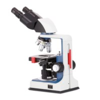 AmScope binoculaire microscoop met 4X/10X/40X/100X objectieven en geïntegreerde kruistafel