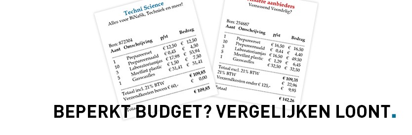 Beperkt budget? Vergelijken loont!