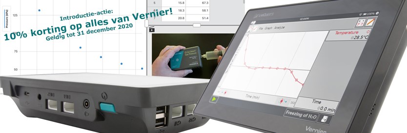 Nieuw van Vernier; De LabQuest3, Graphical Analysis Pro en meer.....